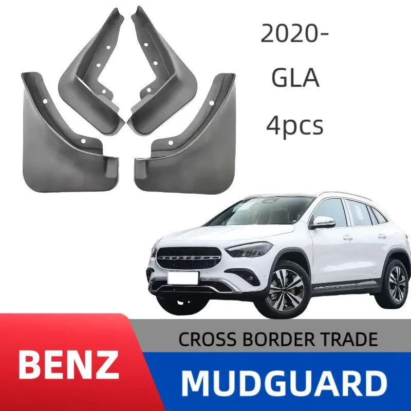 

Mudguards For 2020 Mercedes Benz GLA Mud Flaps Mudflap Front Rear Fender Anti-splash Mudguards Guard Splash Car Accessories