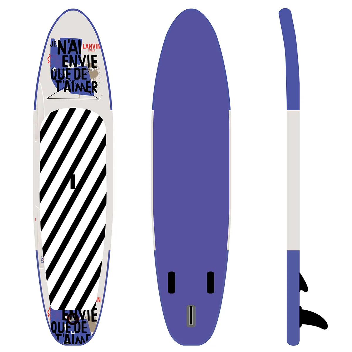 China Manufacturer Drop stitch durable water skiing purple SUP tourus inflatable paddle board