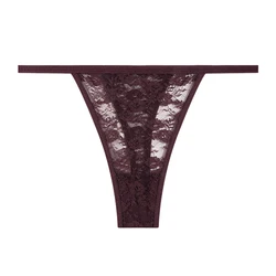 Women Lace Panties Thongs Girls M-XL Intimates Lingerie Female Low Rise G-String Transparent Underwear Hollow Out T-Back Bikini
