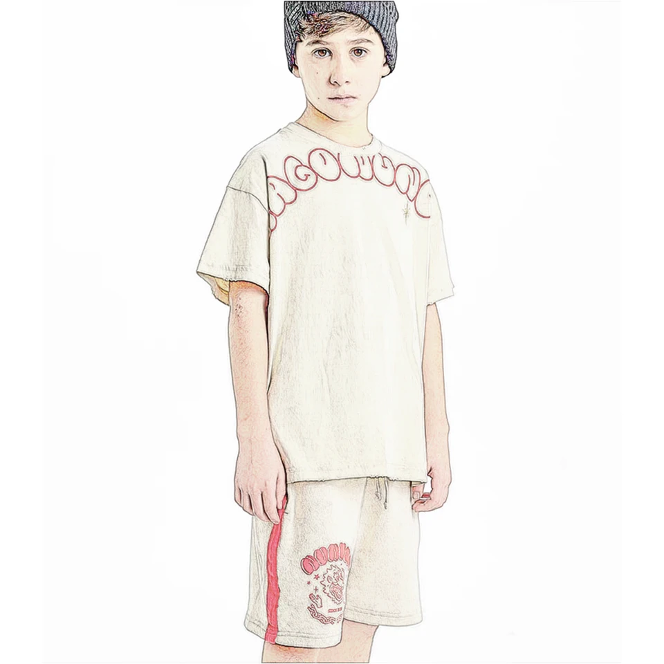 2024 Spring Summer N Clothes Set Kids New Clothes Boys Outerwear Children T Shirt Children Long Sleeve Tops Fashion Sport Pants
