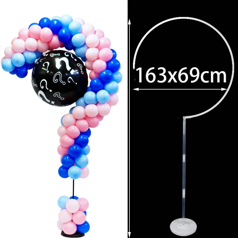 Gender Reveal Balloons Column Holder Question Mark Balloon Stand Boy or Girl Gender Reveal Birthday Party Decoration BabyShower