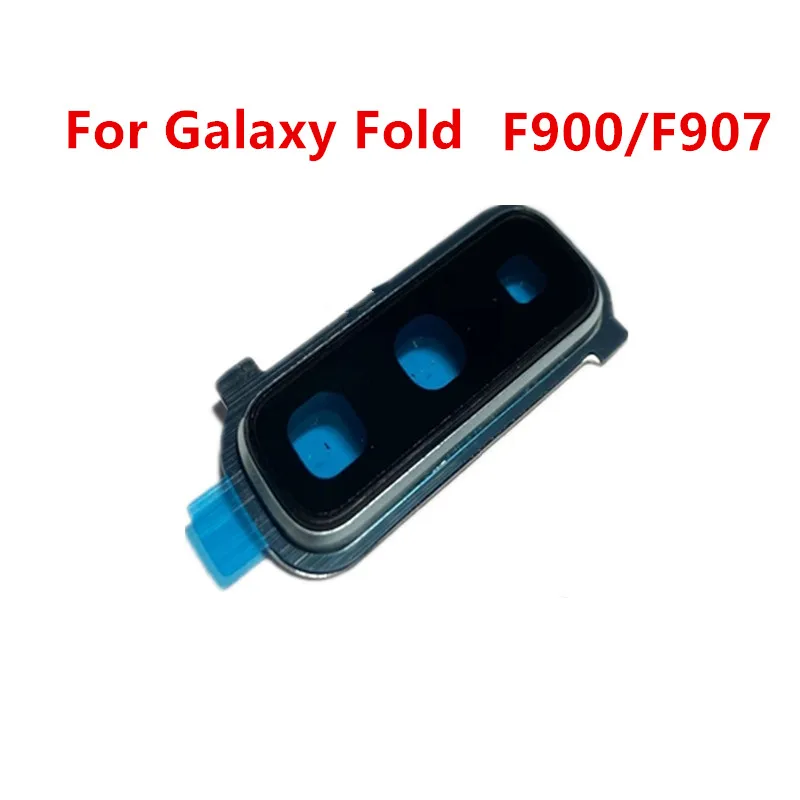 Fold Camera Lens For Samsung Galaxy Z Fold 4G 5G  F900 F907 Camera Frame With Glass Housing Rear Back Lens Cover Repair Parts