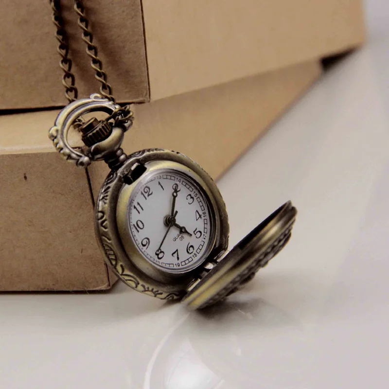 Fashion Quartz Movement Vintage Pocket Watch Double Magpies Pocket Watches LL@17