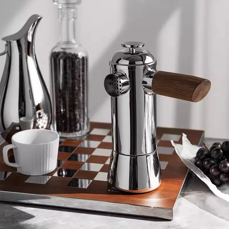 

Европейский стиль, современная мебель для дома, креативный горшок из нержавеющей стали, мокко, изысканный легкий роскошный кофейник высокого уровня