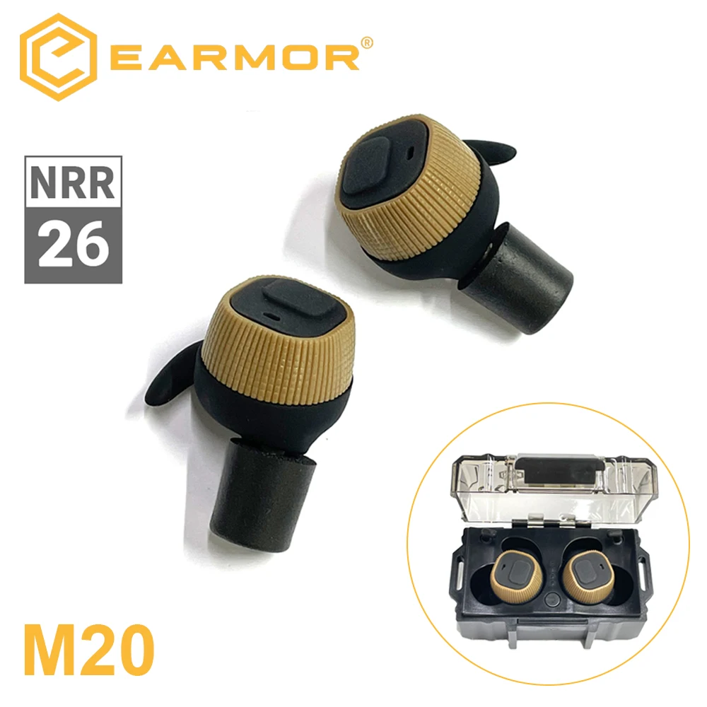 سماعات أذن إلكترونية EARMOR M20 مزودة بضوضاء 22 ديسيبل، أغطية للأذنين للرماية، واقيات السمع الإلكترونية، ملحقات الرماية