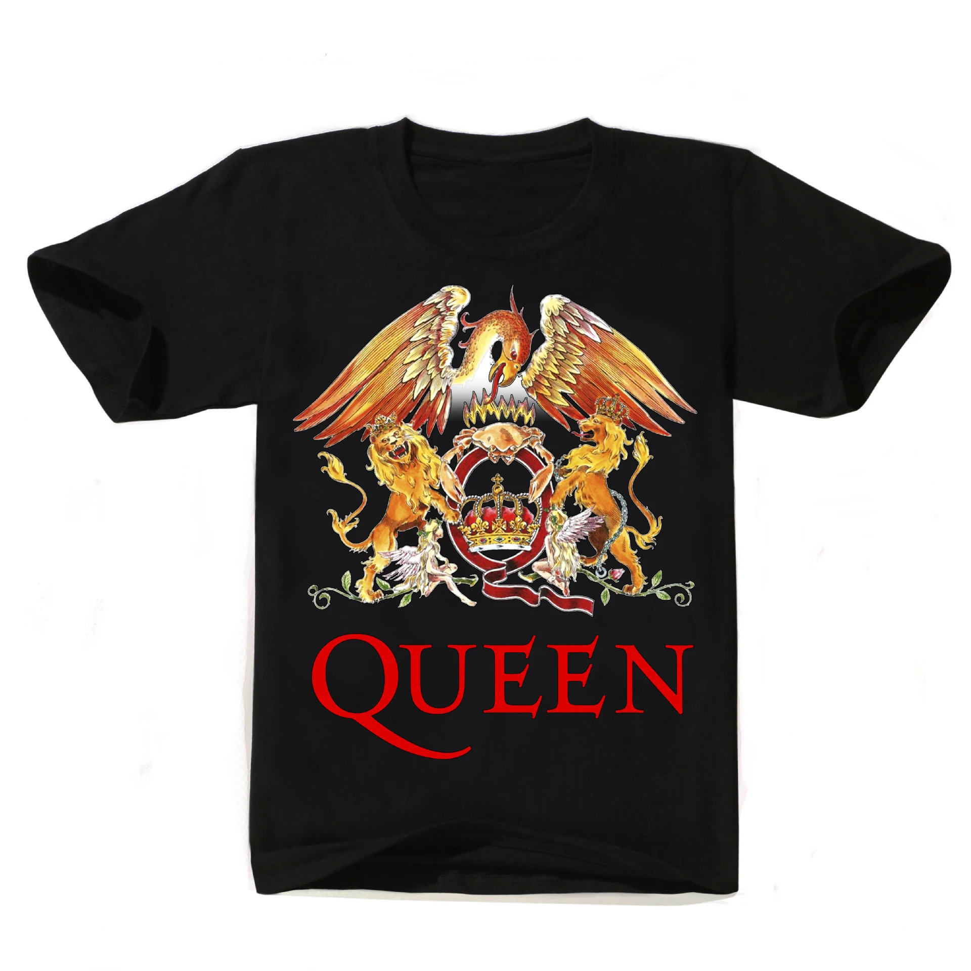 Summer Queen T-Shirts Music Rock Band Print Streetwear Men Women Fashion Pure Cotton Short Sleeve T Shirt Man Tees Tops Clothing