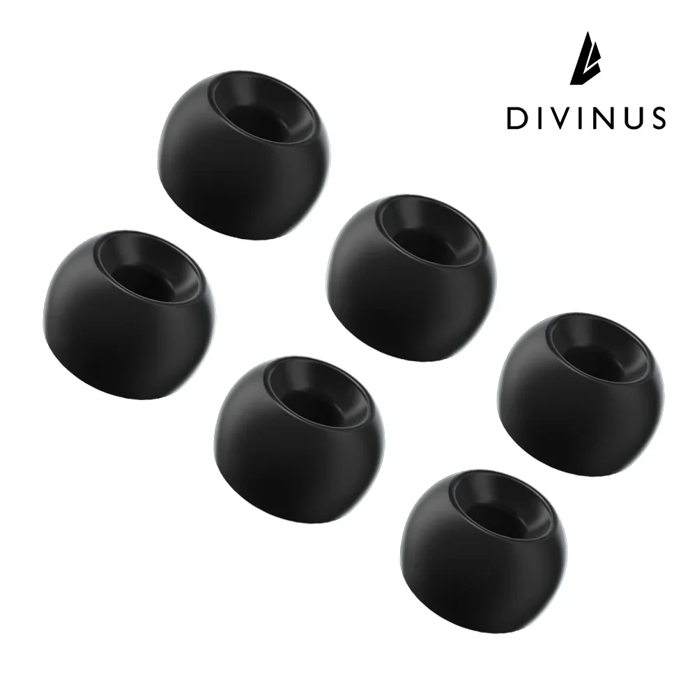 DIVINUS-auriculares de silicona de terciopelo de gran diámetro para boquilla de 4-6mm, suaves, profundamente, para los oídos, Tanchjim 4U, davvinci AFUL