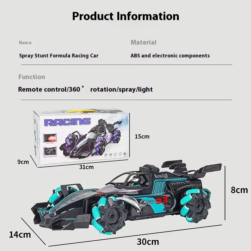 F1 Rc Drift Auto Met Muziek Led-verlichting 2.4g Handschoen Gebaar Radio Afstandsbediening Stunt Auto's 4wd Elektrische Kinderen speelgoed Vs Wltoys