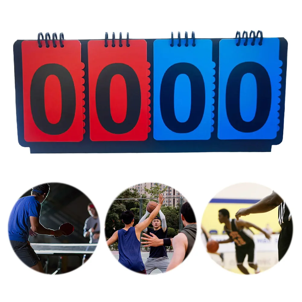 Manual Score Flip Cards Score Counter for Basketball Football Volleyball Tennis Sports