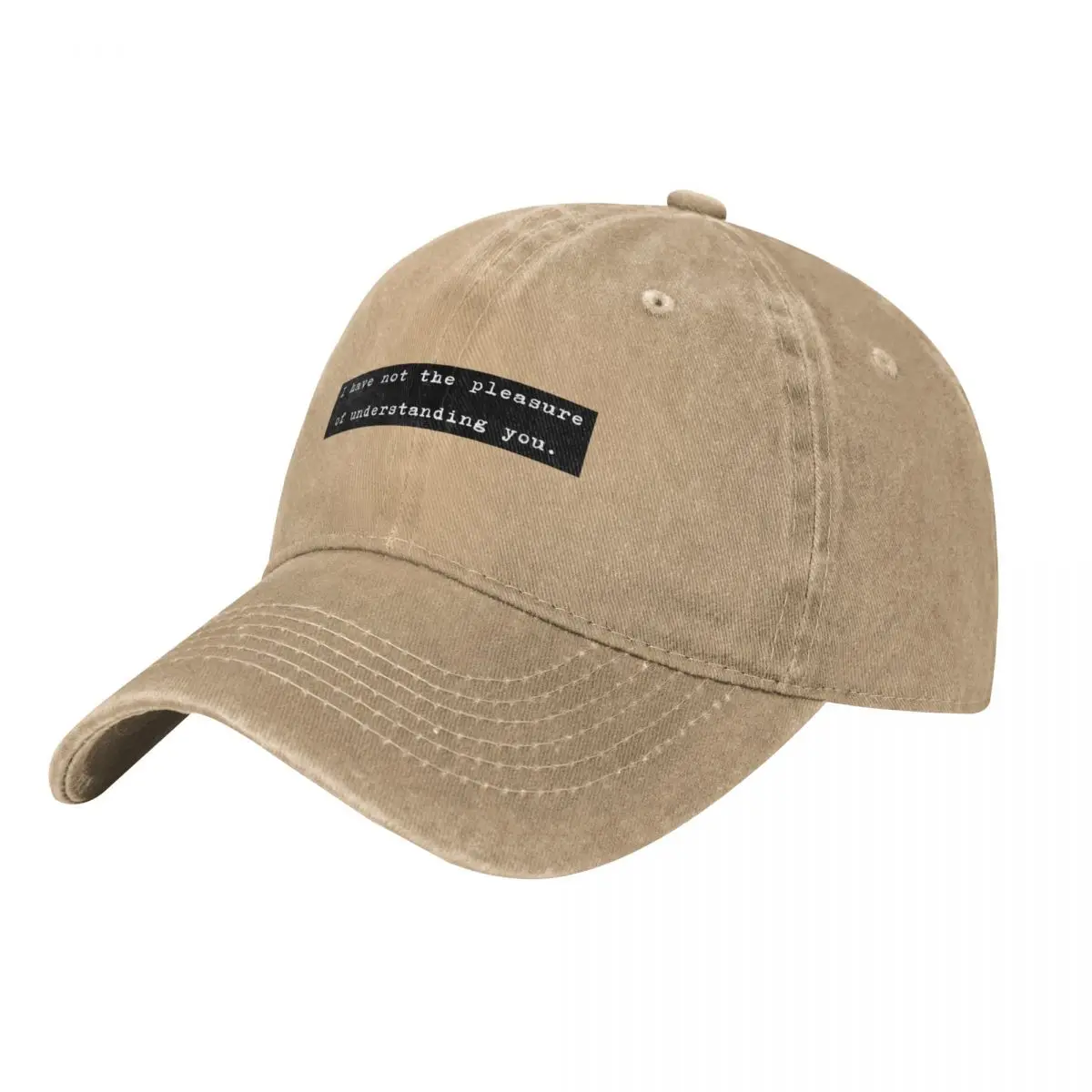 

Jane Austen Pride and Prejudice Quote - I have not the pleasure of understanding you. Baseball Cap Hood Caps For Men Women's