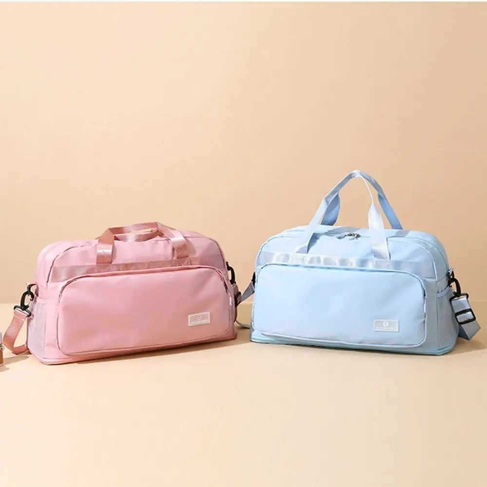 

Expandable Travel Duffel Bag Large Capacity Crossbody Women's Fitness Handbag Waterproof Wear Resistant Travel Luggage Bag