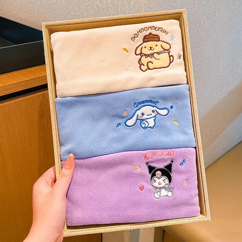 New Cinnamoroll Anime Sanrio Ins Kawaii Children Kuromi Warm Scarf Cute Cartoon My Melody Neck Warmer Windproof Gift Children