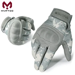 Tela de toque luvas da motocicleta acu camuflagem tático do exército moto motocross motociclista ciclismo acessórios da bicicleta completa dedo luva das mulheres dos homens motociclismo equipamento de proteção