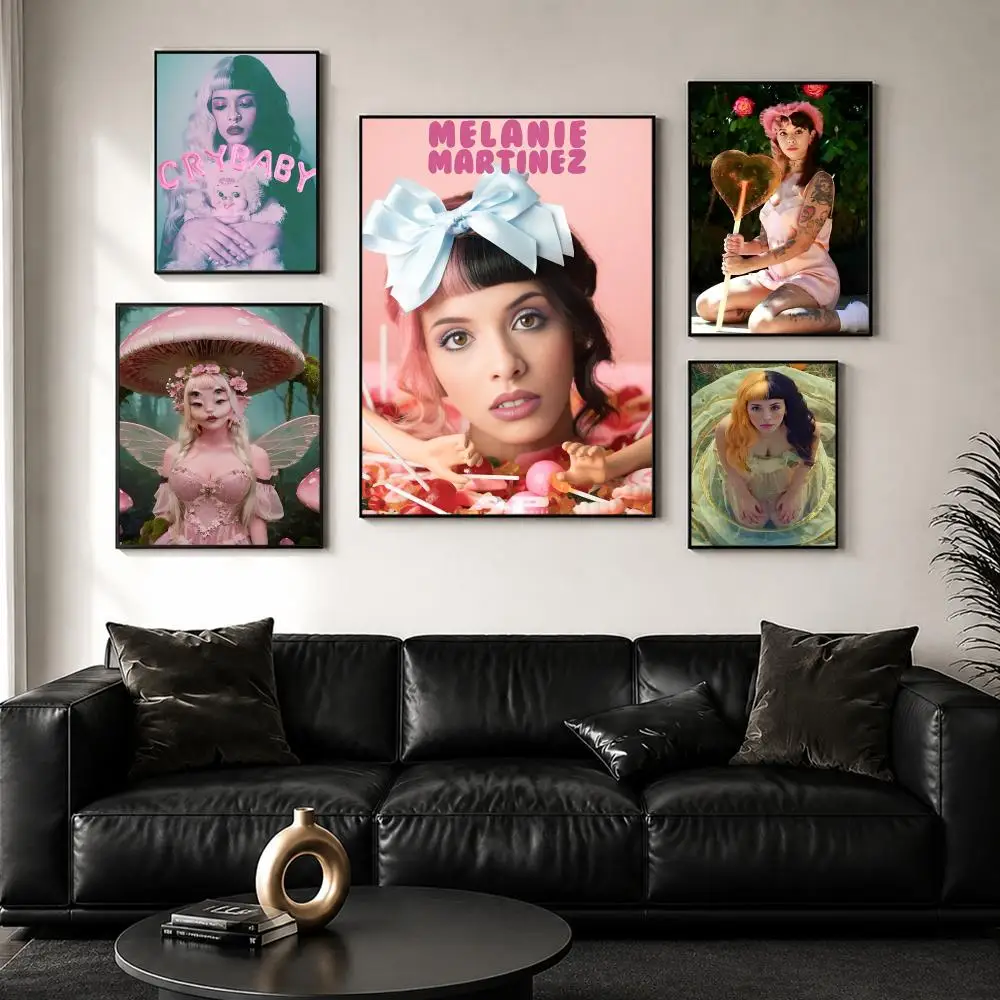 Singer M-Melanie Martinez Poster Sticker Self Adhesive for Playroom Bedroom Hallway Home Wall Art Decor Gift
