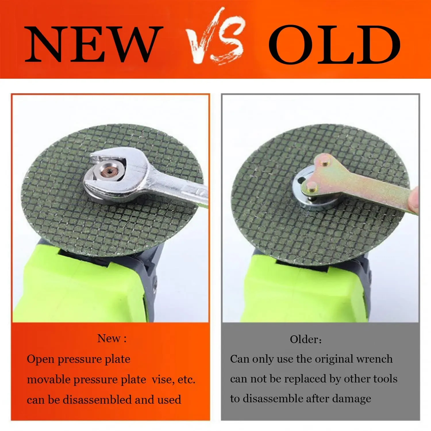 Tuercas con reborde de 1/2/3/4 Uds., tuerca de bloqueo hexagonal de rosca M10, tuerca de sujeción de tope de bloqueo para amoladora angular tipo 100, disco de molienda de disco de diamante