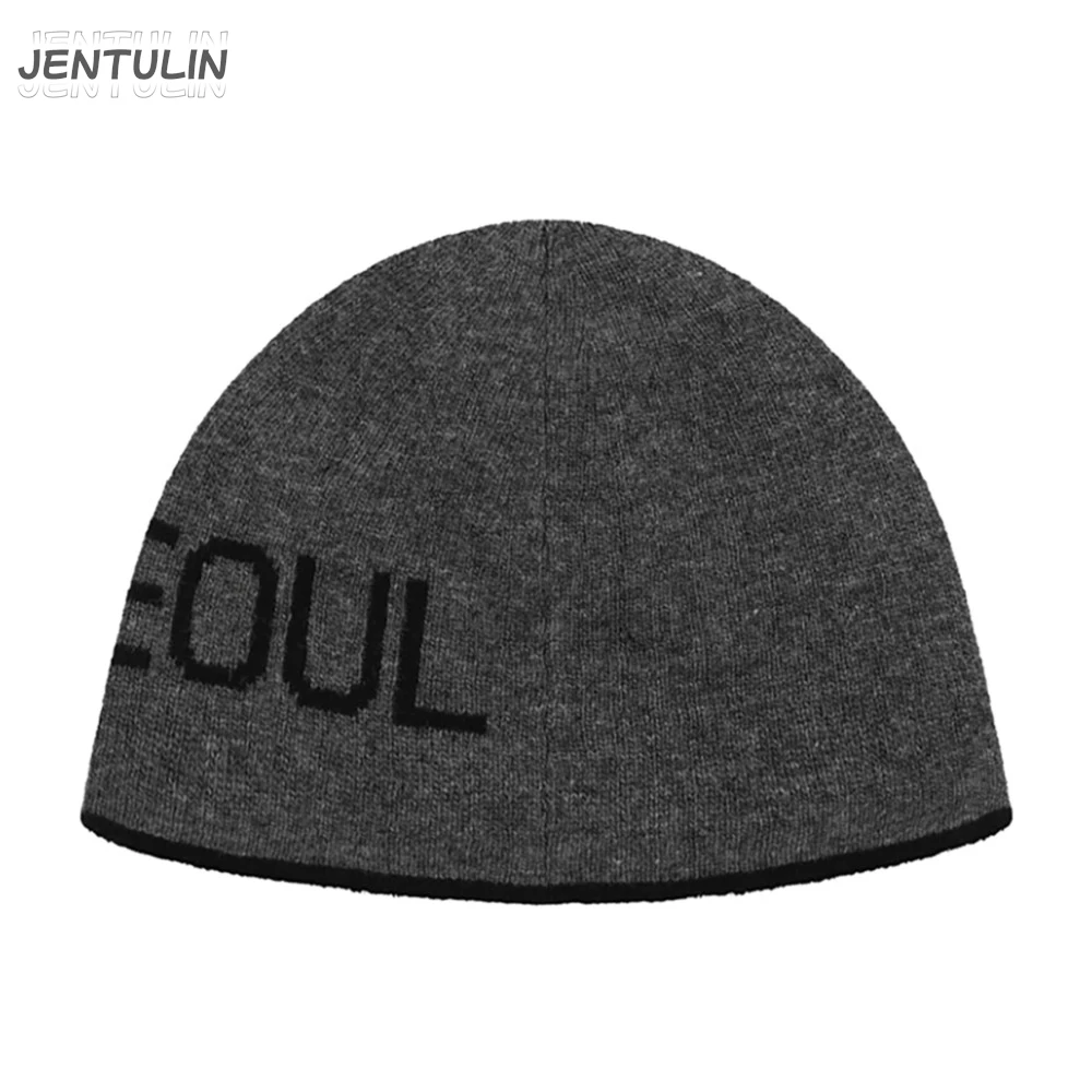 Women's Hat Beanie Knit Letter Winter Y2k Streetwear Korean Fashion Kpop Wool Pullover Graphic Aesthetic Goth Unisex Accessories