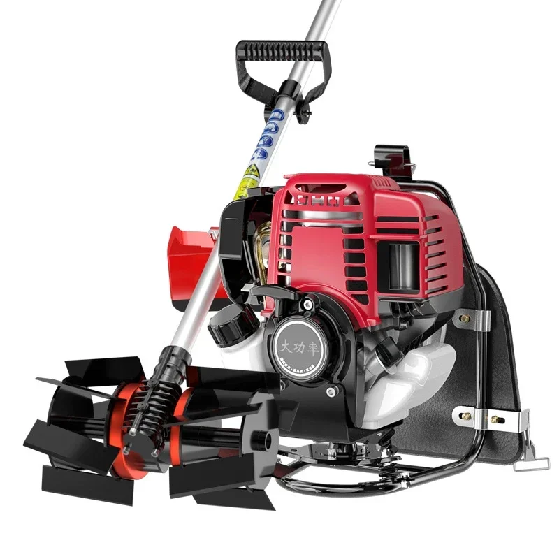 Four-Stroke 140 150 Lawn Mower Small Household Multi-Function Brush Cutter Agricultural  Grass Ripper Ditching