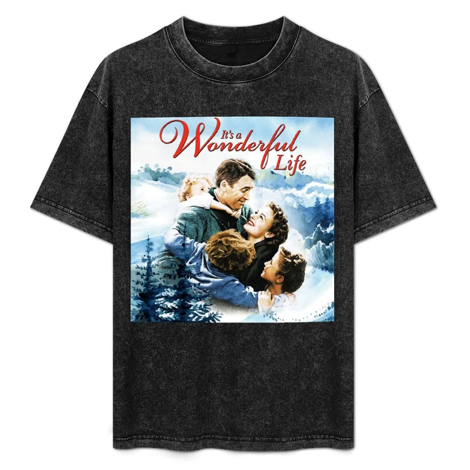 

It's a Wonderful Life scene T-Shirt for a boy anime stuff cheap stuff new edition heavyweight t shirts for men