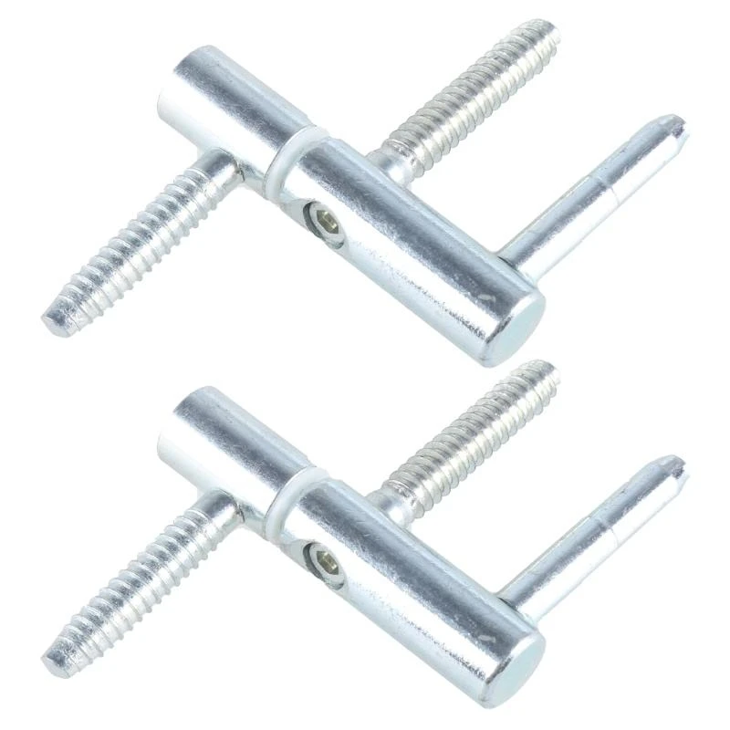 

F26C 2Pcs 3 Section Rotates Door Hinges for Internal Door Quiet Rotation Door Hinges Heavy Duty Steel Hinges for Household
