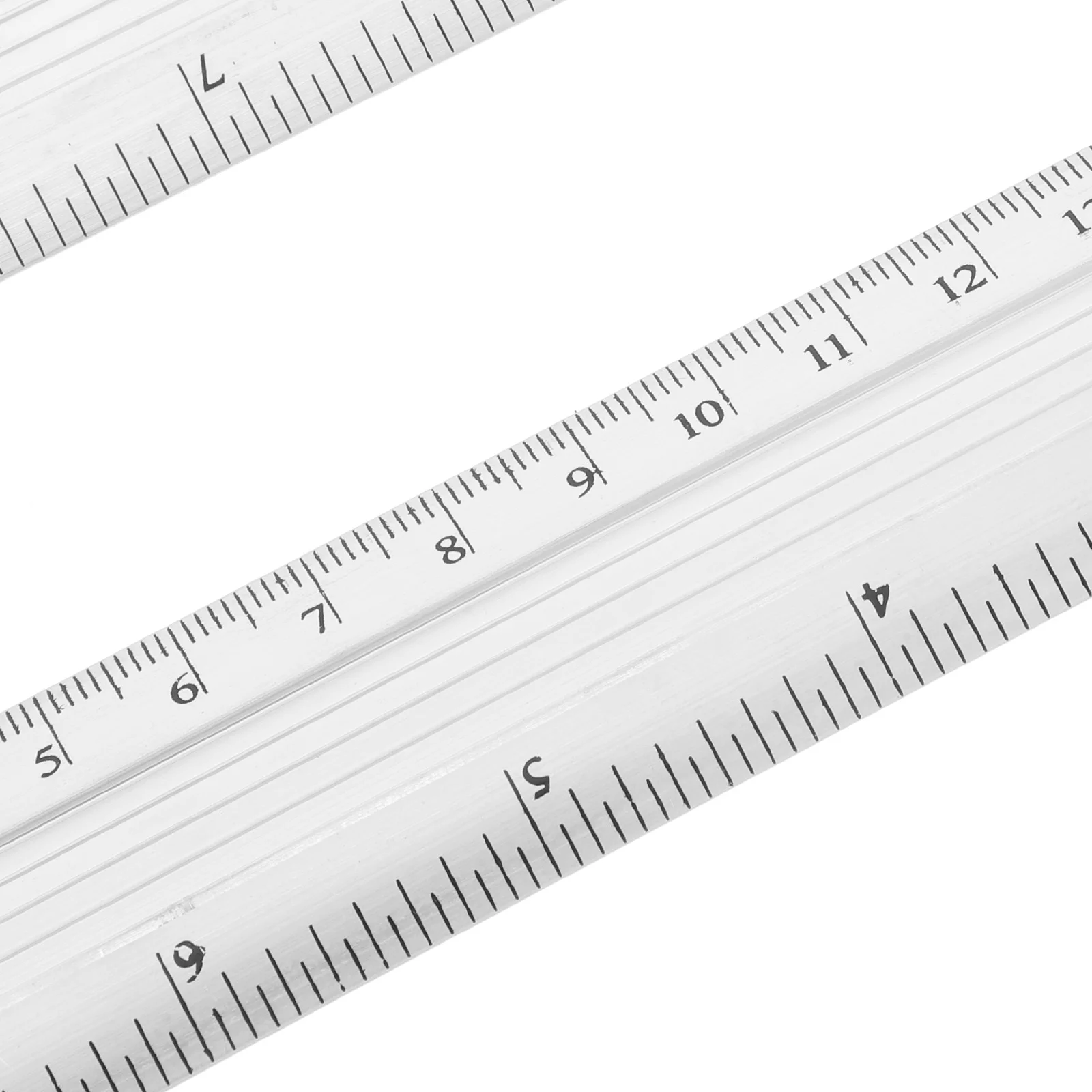 6 قطعة مجموعة سبائك الألومنيوم 30 سنتيمتر حافة مستقيمة أداة قياس الدقة لصياغة النجارة أداة الميكانيكي رسم النجارة #4