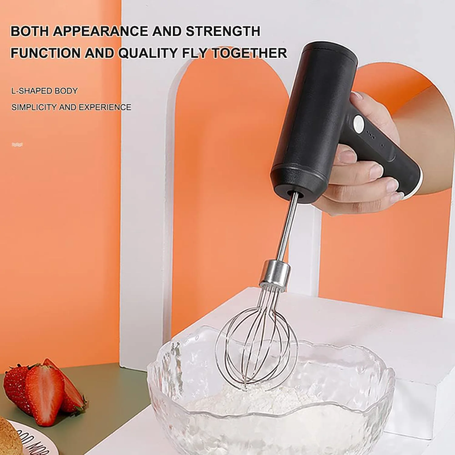 Ultra Power  -Speed Kitchen Hand Mixer with 2 Extra Wide Stainless Steel Smooth Creamy Whipped Mixtures Plus Convenient, Beater