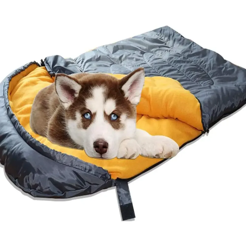 

Dog Sleeping Bag Mat Waterproof Warm Large Portable Dog Bed with Storage Bag Indoor Outdoor Travel Camping Hiking Backpacking