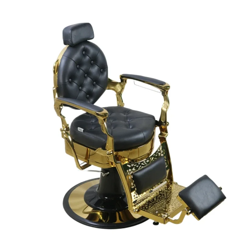 

antique Cheap Hair Equipment Furniture Luxury Wholesale golden reclining Barber Chair