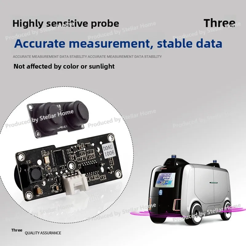 Robot Automatic Obstacle Avoidance Small Blind Area Ultrasonic Distance Sensor Split Waterproof Probe Unmanned Vehicle Sensing