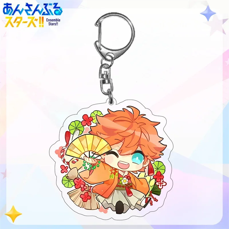 Ensemble Stars 6CM Figure Keychain Sakuma Rei Hakaze Kaoru Cosplay Acrylic Key Chains Animation Peripheral Accessory Fan Gifts