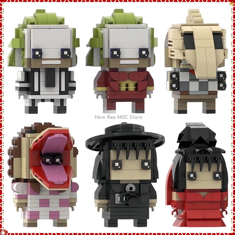 

MOC Horror Movie Action Figures Building Blocks Set Halloween Brickheadz Model DIY Kids Puzzle Assembly Toys Birthday Gift