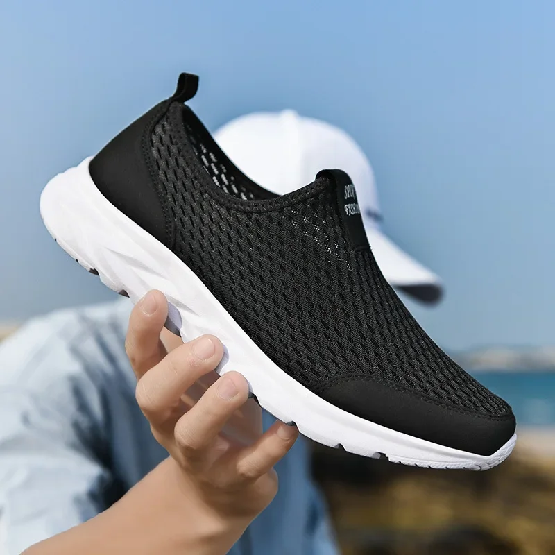 2024 New Running Shoes for Men Breathable Men\'s Sneakers Light Weight Fashion Summer Breathable Sneakers for Men Plus Size 39-46