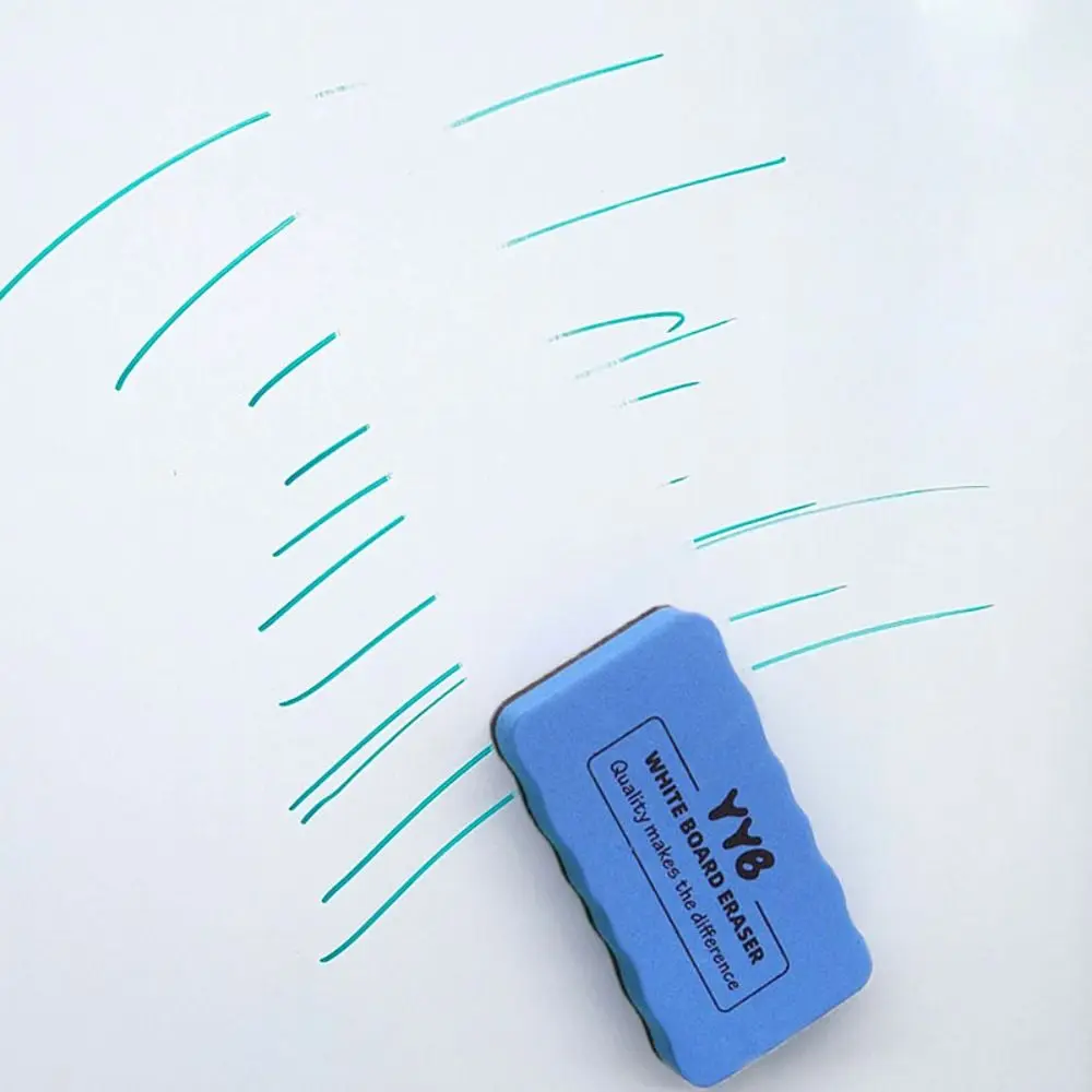 8pcs EVA Magnetic Whiteboard Eraser Leave No Trace Felt Surface White Board Cleaner Rectangle Large Size Dry Wipe Marker Home