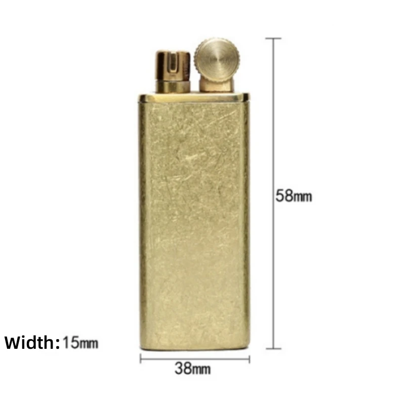 ZORRO Retro Brass Kerosene Cigarette Lighters Cool Vintage Grinding Wheel Cigar Pipe Igniter Classic Lighter Gifts Men\'s Gadgets