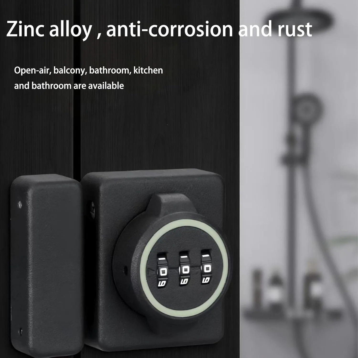 

No Drilling Required Anti-theft Combination Lock Digital Cabinet Door Lock Shoe Cabinet Drawer Double Opening Lock Set