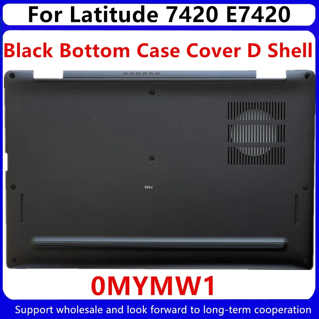 New For Dell Latitude 7420 E7420 D Shell Accessories Silver Black Bottom Case Base Cover 0K15VD 0H4XRY 0MYMW1 0H4XRY 0YN0M4