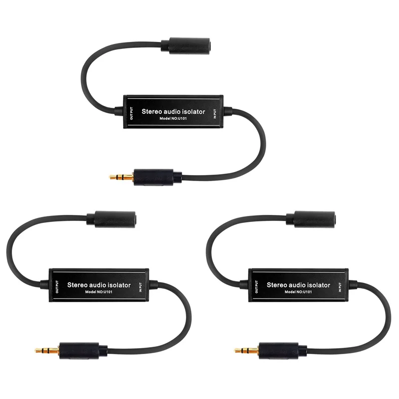 -A15I 3X стерео аудио изоляция 3,5 мм динамик аудио шум общий фильтр заземления элиминатор GROUND LOOP изолятор