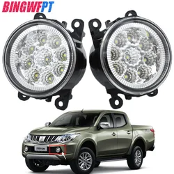 BINGWFPT 1Pair High Quality Fog Light LED Lamp 33900-STK-A11 26154-EA500 For Mitsubishi L200 Triton Strada Hunter 2006-2014