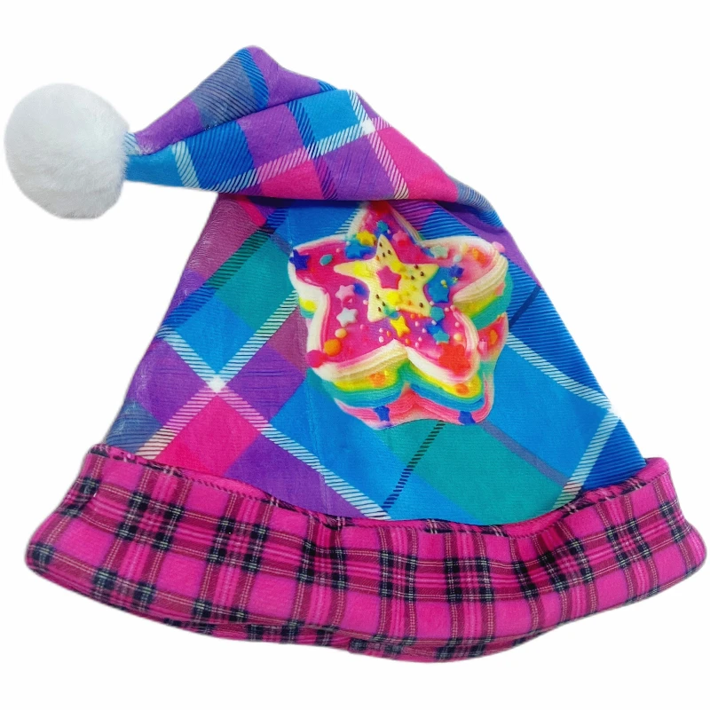 ​ ​ لون ديكورا ​ ​   تصميم الرسوم المتحركة القطيفة قبعة عيد الميلاد الحلو لوليتا فتاة لطيف Y2K شخصية عادية قبعات مرنة متعددة الاستخدامات