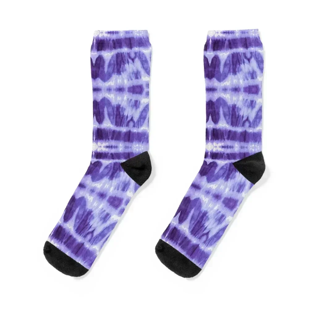 Tie Dye Violet Twos Socks floor Wholesale Non-slip Heating sock Mens Socks Women's