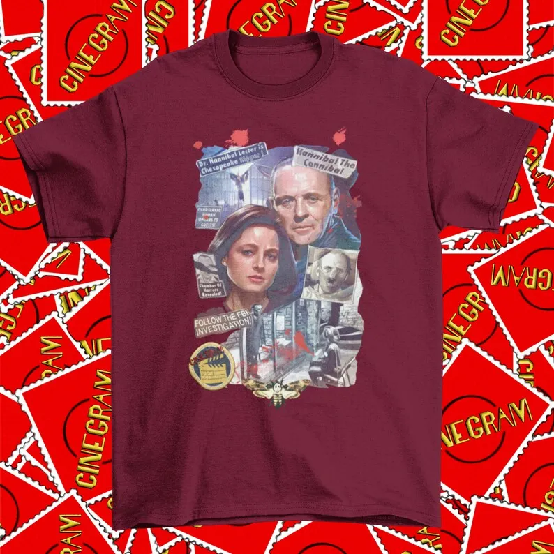 Silence of the Lambs Movie T-Shirt, Retro Movie Graphic Tee, Gift for Him, Gift for Her, 90s Horror Movie T-Shirt, Unisex