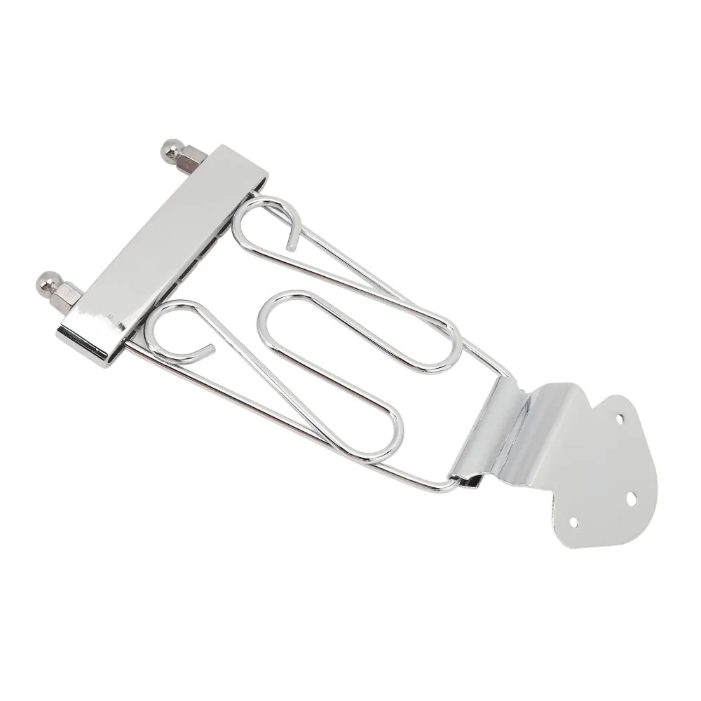 6 String​ Guitar Tailpiece​ ​With Screws ​With Wired Frame ​Open Frame Bridge Tailpiece​ ​Semi Hollow ​Silver/​Black
