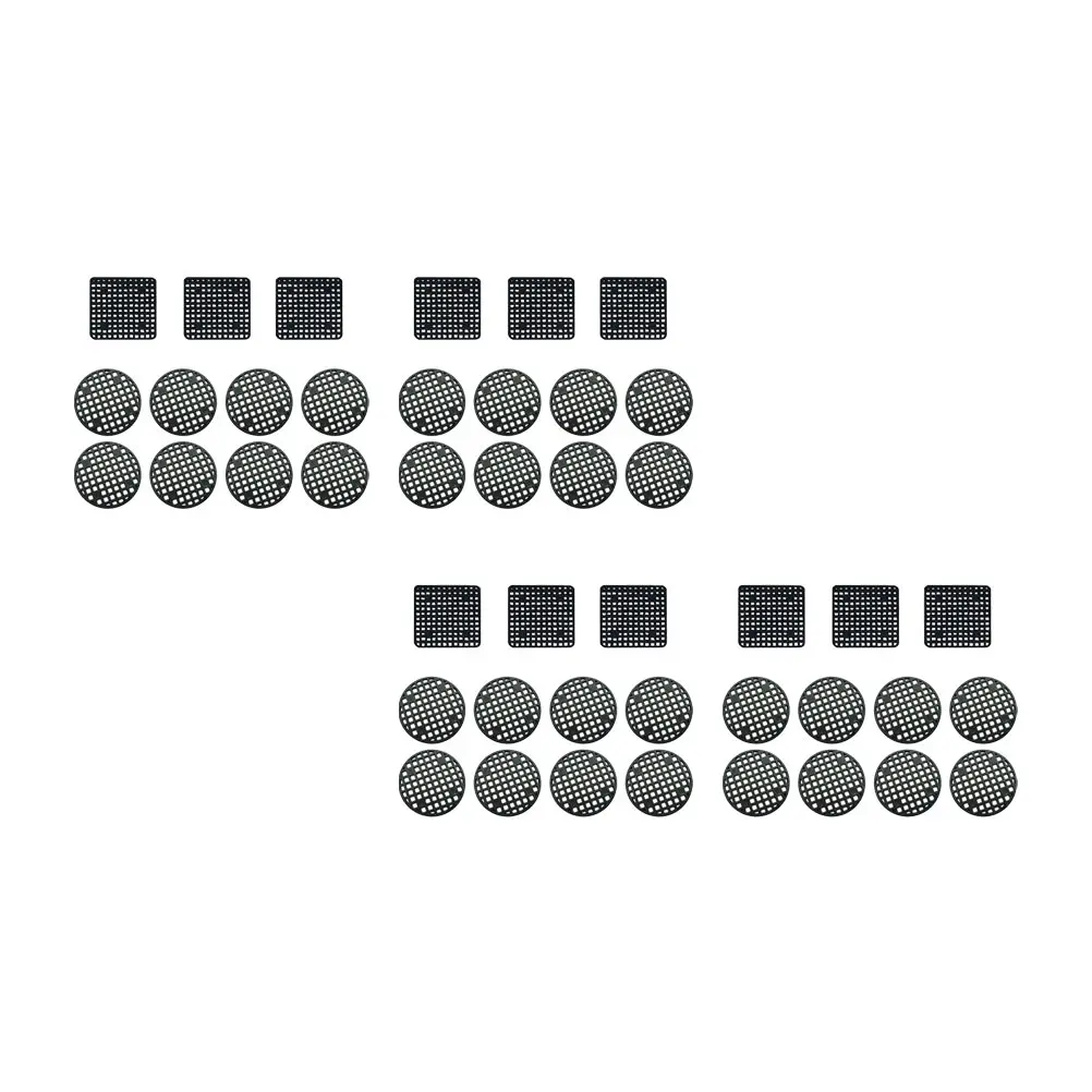 

120 Pcs Flower Pot Bottom Hole Mat Base Pad Mesh Grid Plastic Tray Cushion Durable Easy Store Indoors Outdoors Root Rot