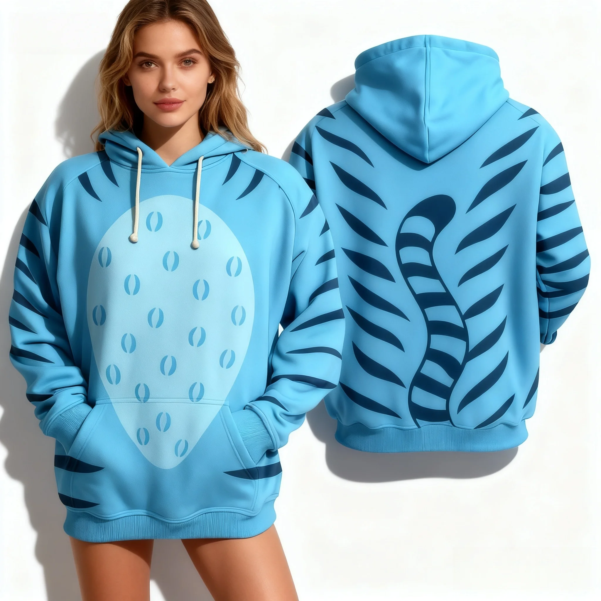 

Осень/зима, толстовка большого размера Monster Hunt COS, корейский стиль, американская модная одежда с 3D принтом, большая женская одежда для взрослых