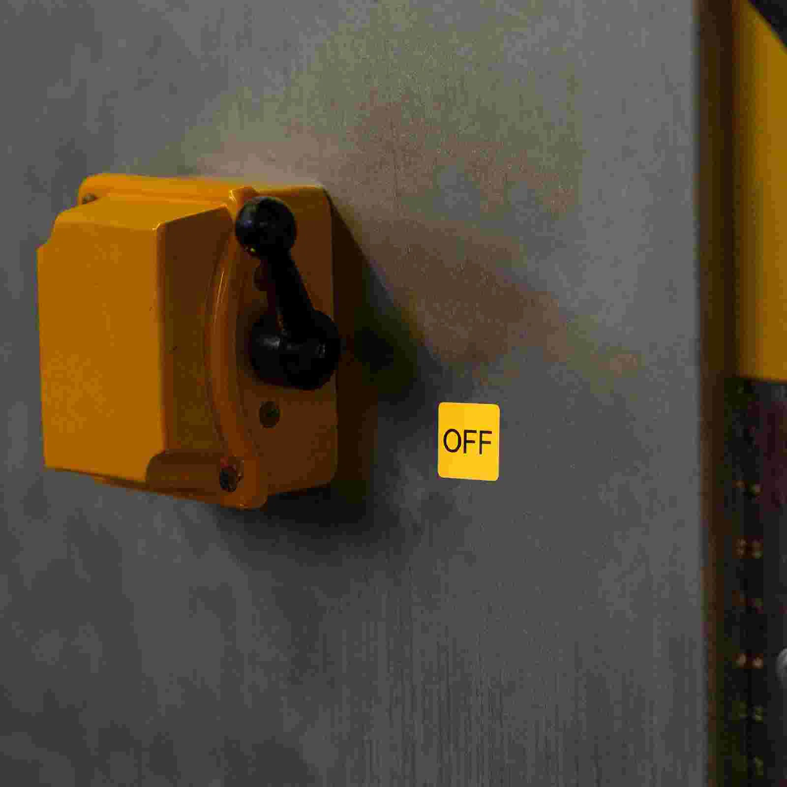 20 Pcs PVC Switch Stickers ON OFF Label Caution Decal Wall Automatic Identification