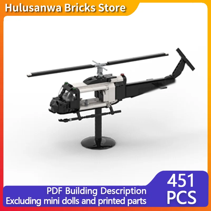 

Модель среднего вертолета UH-1N, конструктор MOC, военная техника, модульные технологичные подарки, набор для сборки, детские игрушки, праздничный подарок