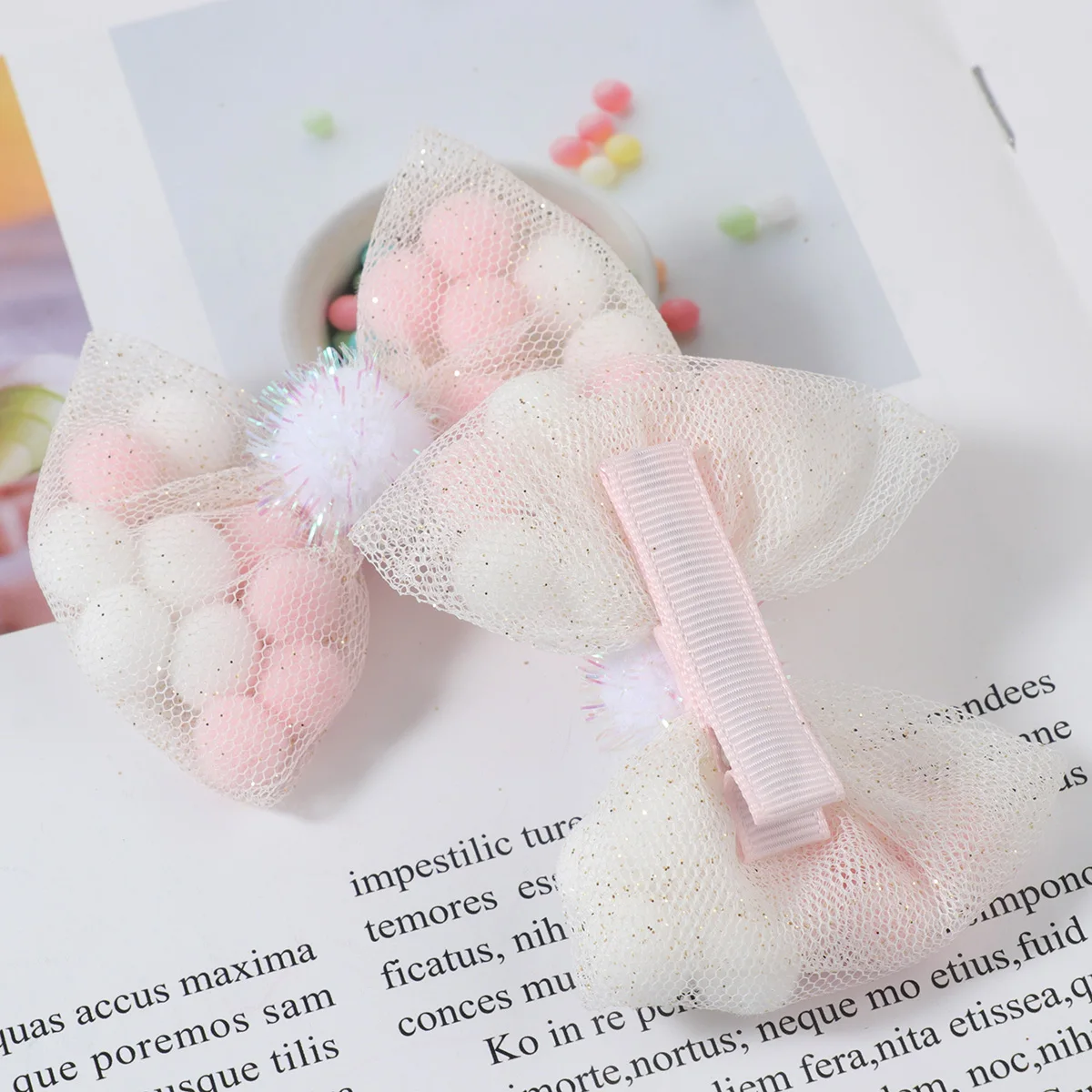 

2 Pcs Bow Hairpin Baby Barrettes Girl Clips Accessories for Girls Cute Headgear