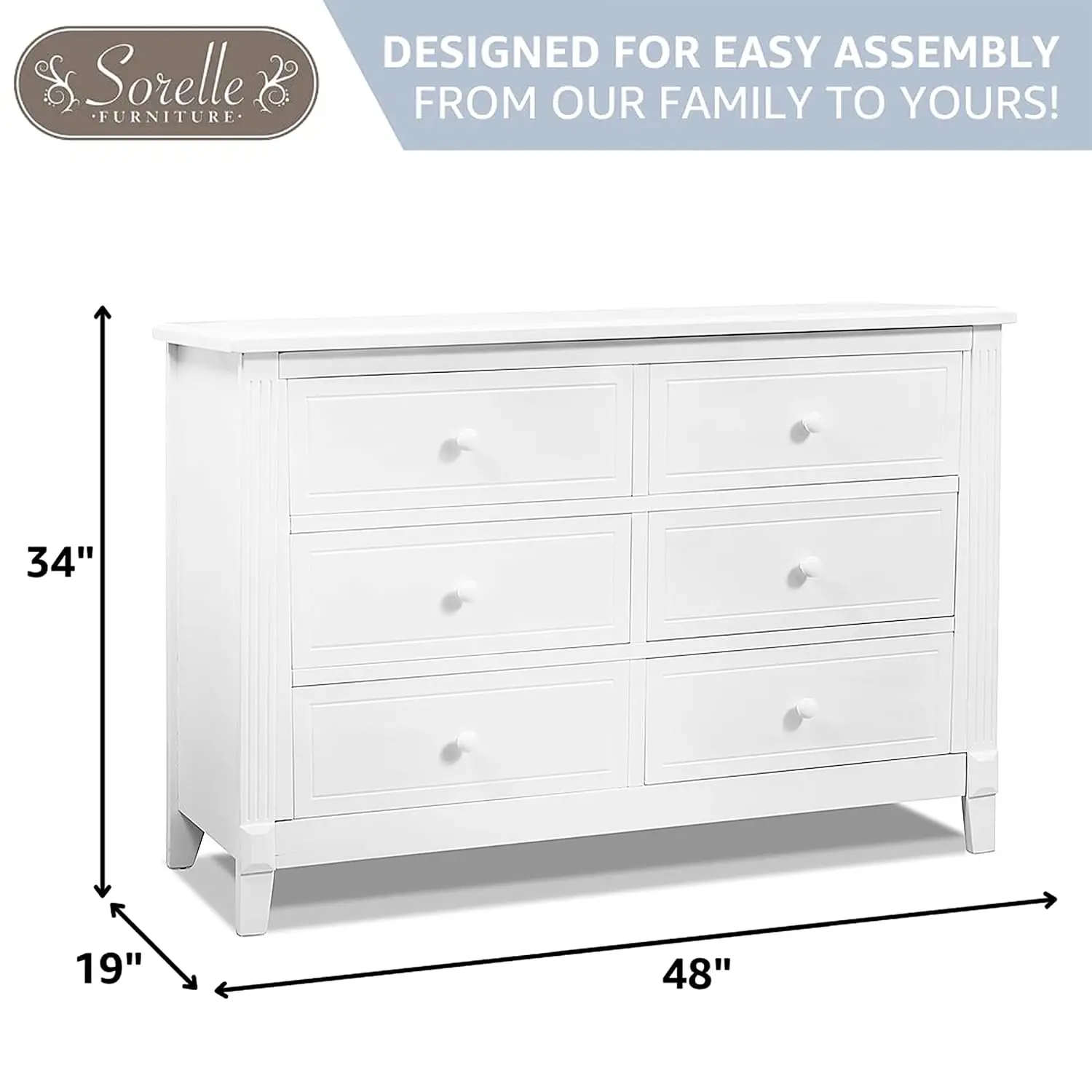 เฟอร์นิเจอร์ Berkley Baby Dresser – โต๊ะเครื่องแป้งสําหรับสถานรับเลี้ยงเด็ก เฟอร์นิเจอร์ห้องนอนเด็ก ลิ้นชักโต๊ะเครื่องแป้ง โต๊ะข้างเตียงสําหรับเด็ก Ro