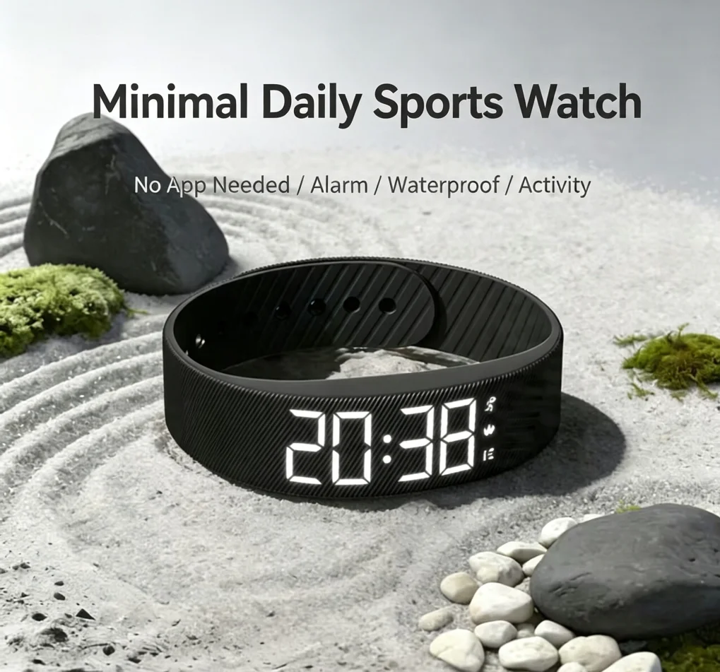 New Smart Watch for Men and Women, Pedometer, Fitness Bracelet, Multi-Sport Mode, Fashionable Electronic Bracelet
