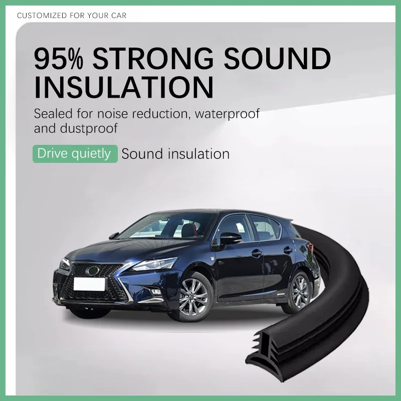Уплотнительная лента для приборной панели автомобиля, автомобильная звукоизоляционная противопротекающая полоса, полоса зазора переднего лобового стекла для Lexus CT 200 CT 200h 2009-2020