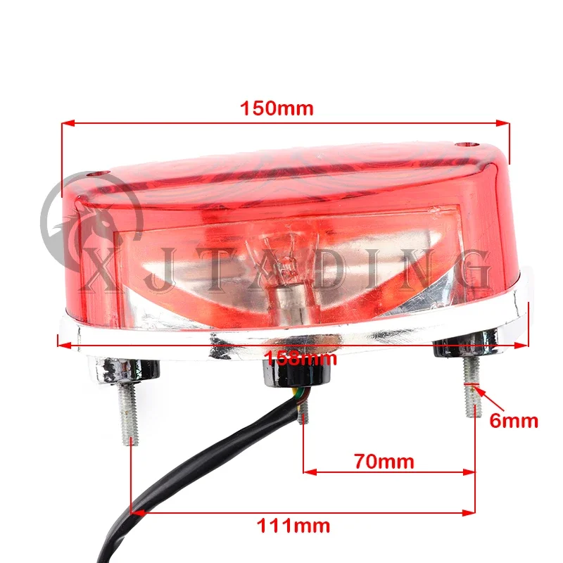 DC 12V Motorcycle Rear Tail Stop Brake Light Lamps for 50cc 70 90cc 110cc 150cc 200cc 250cc ATV Go Kart Quad Dirt Bike Parts view 6